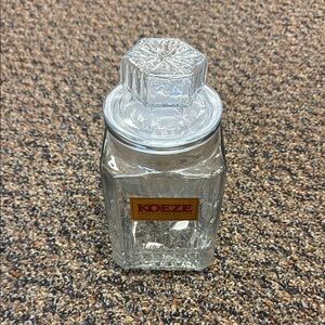 Glass Textured Dining Vase with Ornate Design